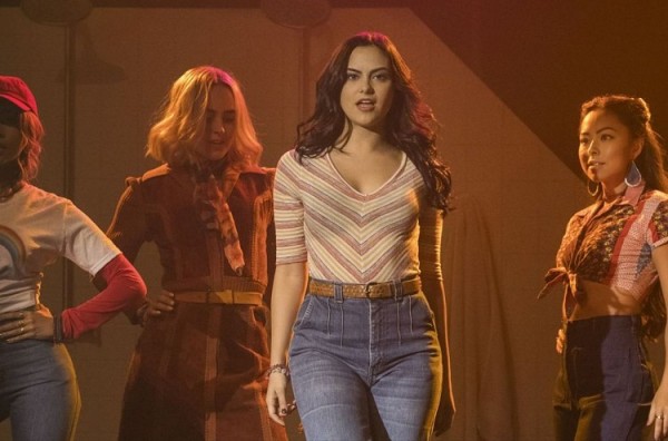 Camila Mendes as Veronica on "Riverdale" as Chris in "Carrie: The Musical"